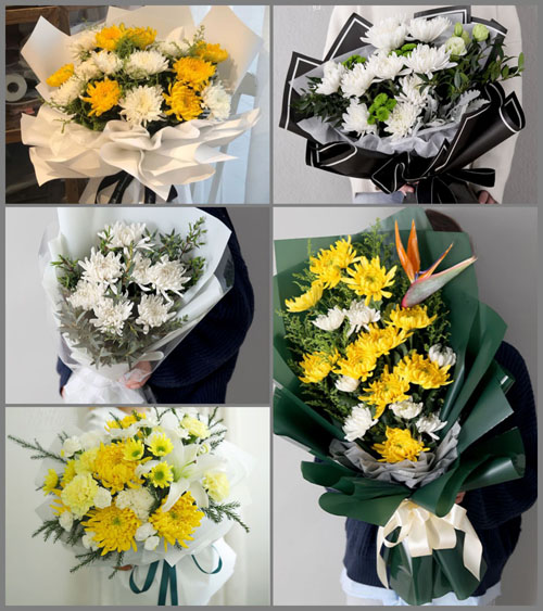 贵州毕节市黔西县花溪乡丰坪村白事花束代送